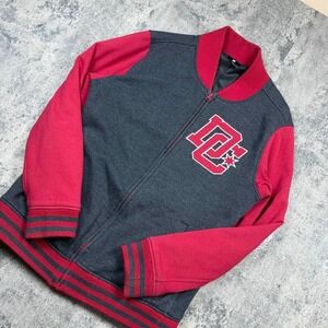 Y2K DC Shoes Red Varsity Jacket Size Large